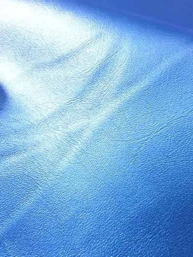 Metallic Blue Marine Vinyl Fabric / Sold By The Yard