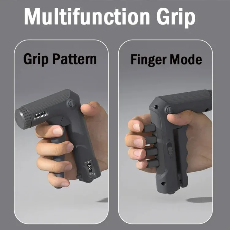 Multifunctional Grip Strength Finger Strength Trainer Fitness Stress Reduction Equipment, Color: Deep Gray Electronic Counting