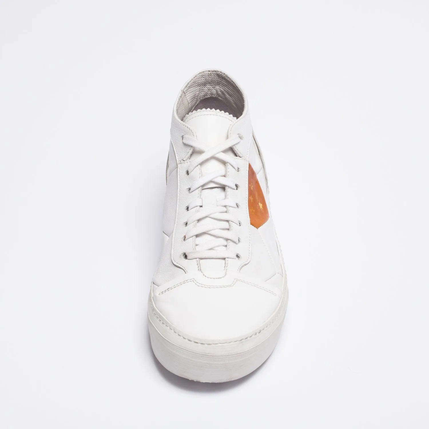 Mundialito mid white sneakers