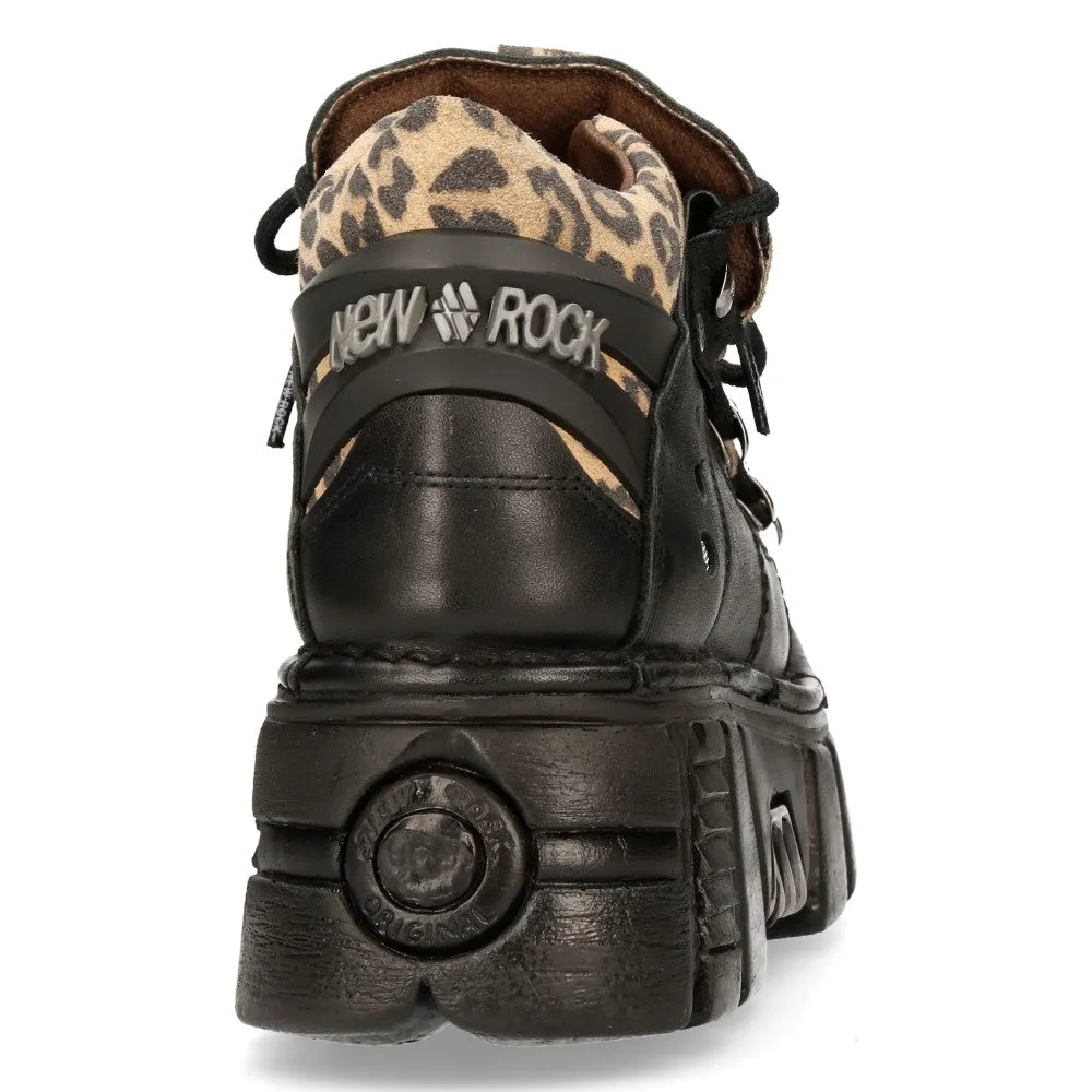 New Rock TOWER (blk & leopard)