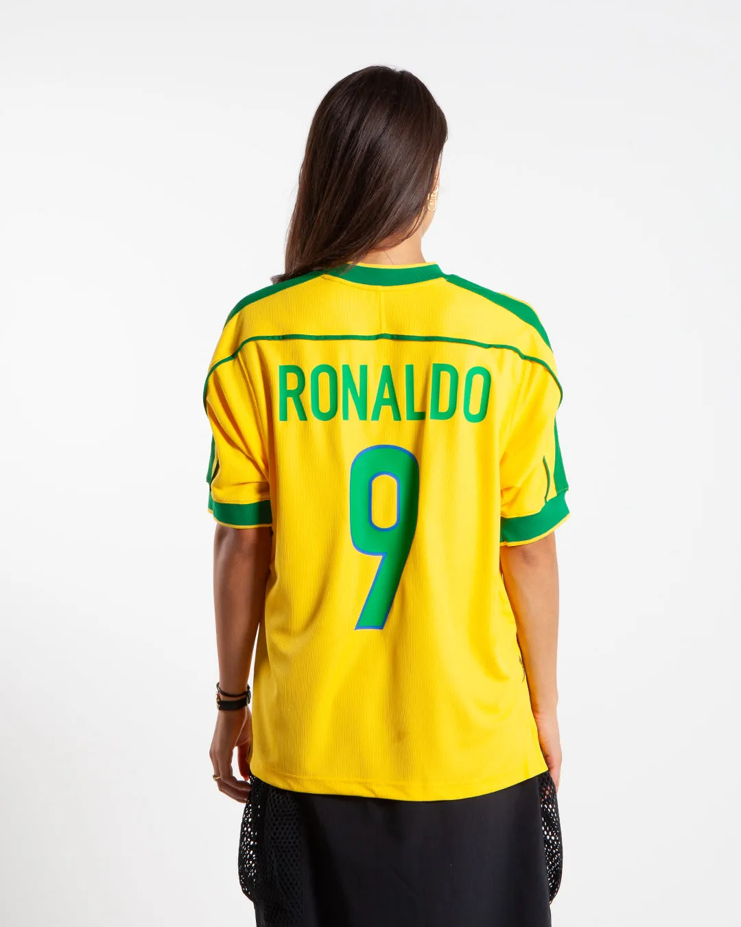 Nike Brazil 1998 Reissue Soccer SS Jersey Varsity Maize/Pine Green