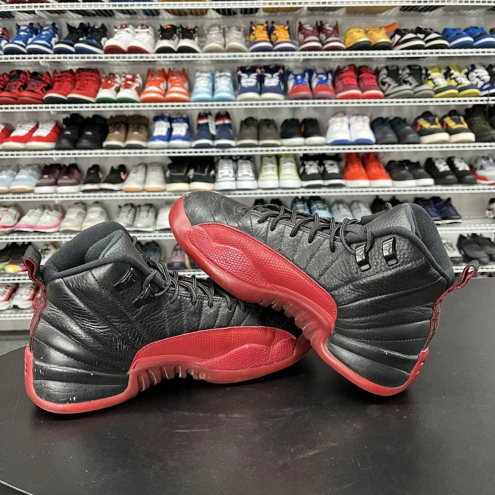 Nike Jordan 12 Retro Flu Game 2016 GS 153265-002 Youth Size 7Y