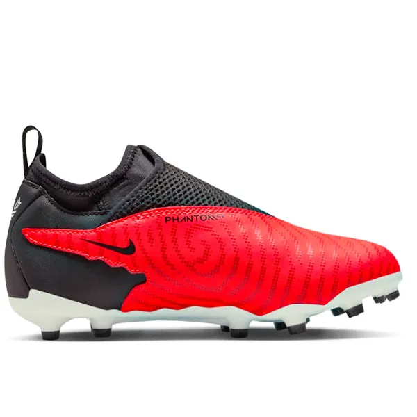 Nike Jr. Phantom GX Academy DF FG/MG Soccer Cleats (Bright Crimson/White)