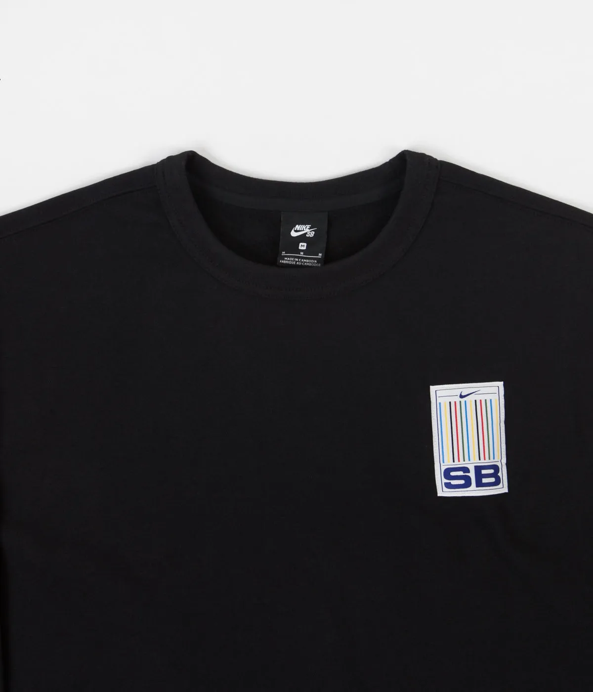 Nike SB Stripes Crewneck Sweatshirt - Black / White