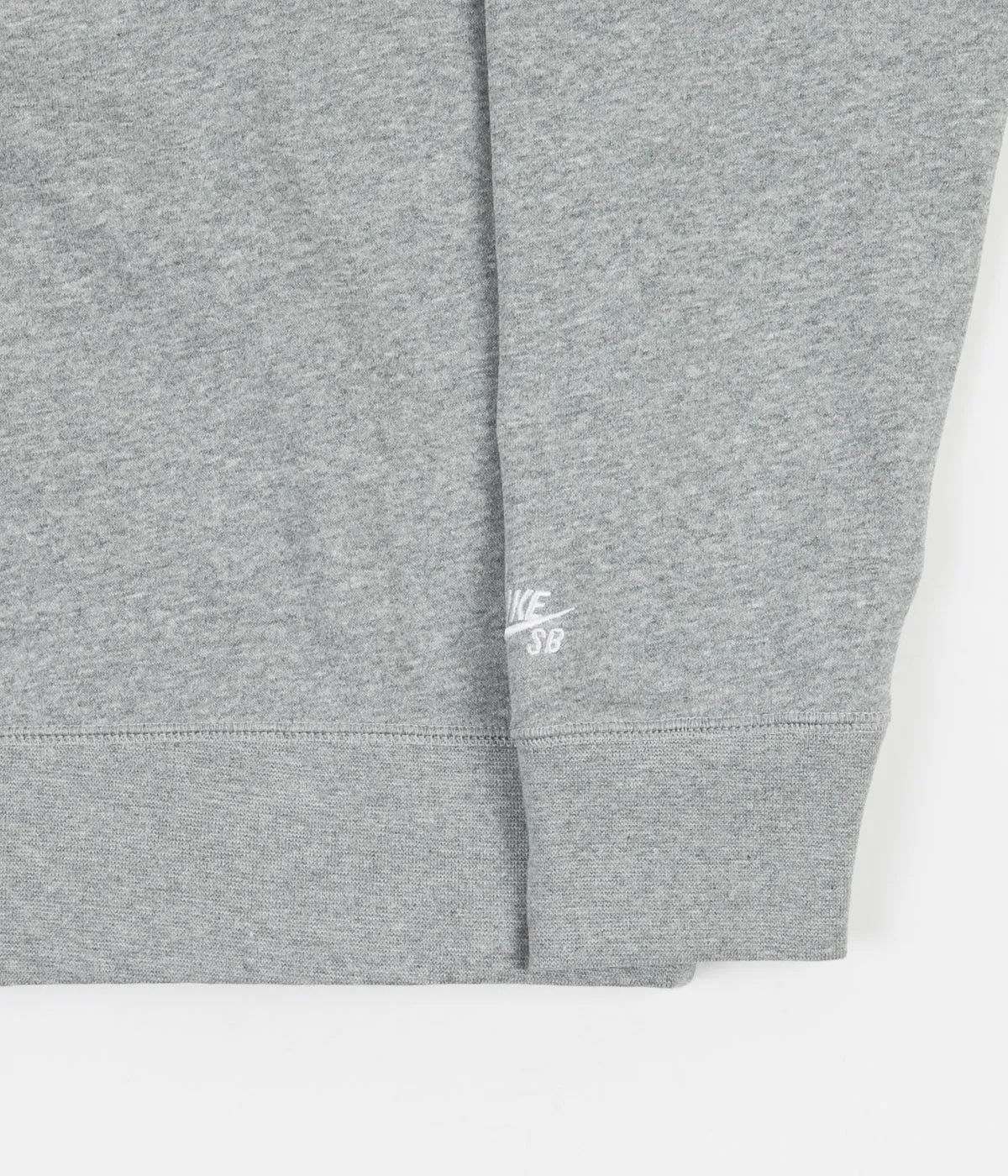 Nike SB Stripes Crewneck Sweatshirt - Dark Grey Heather / White