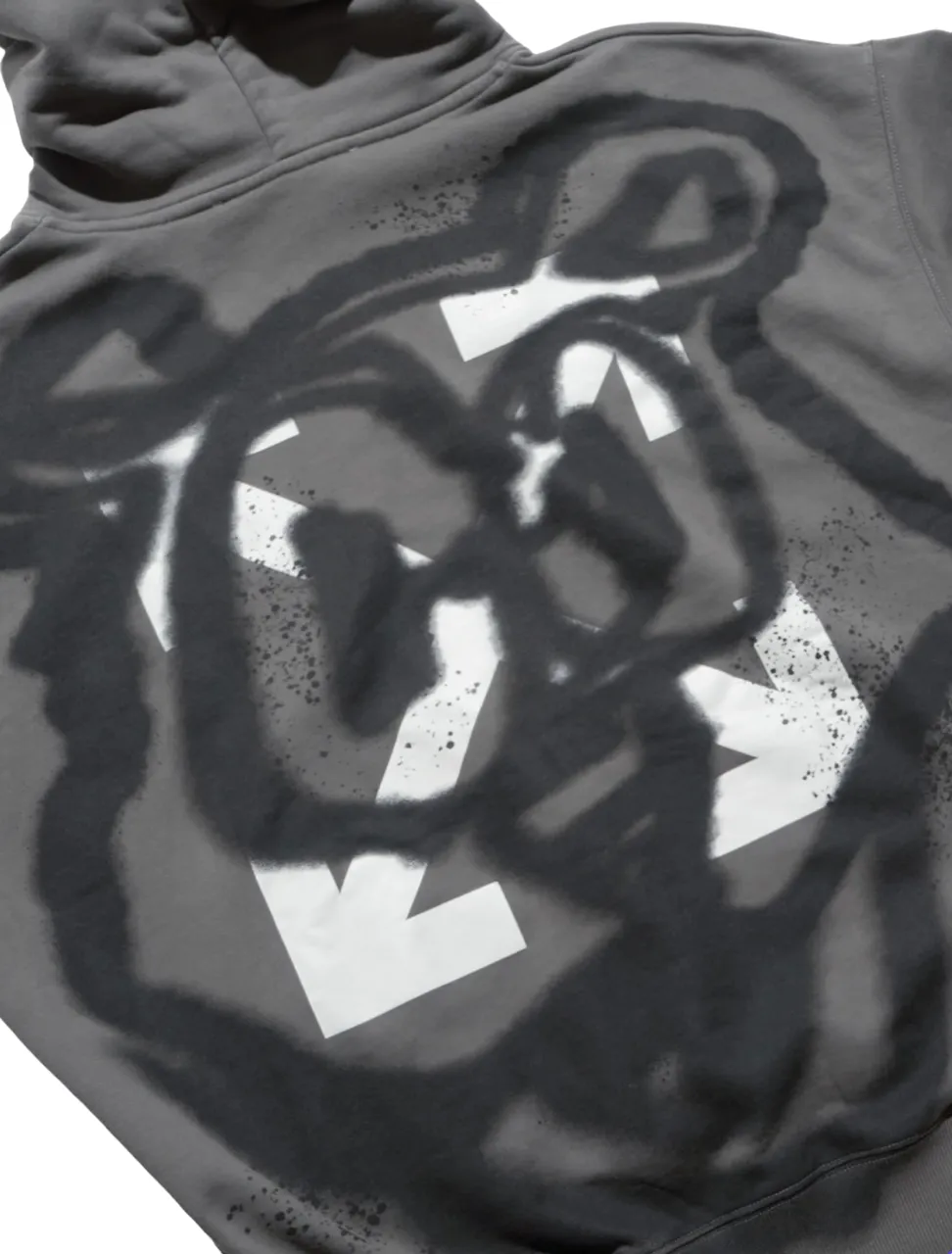 Off-White Teddy Arrow Skate Steel Iron White Hoodie
