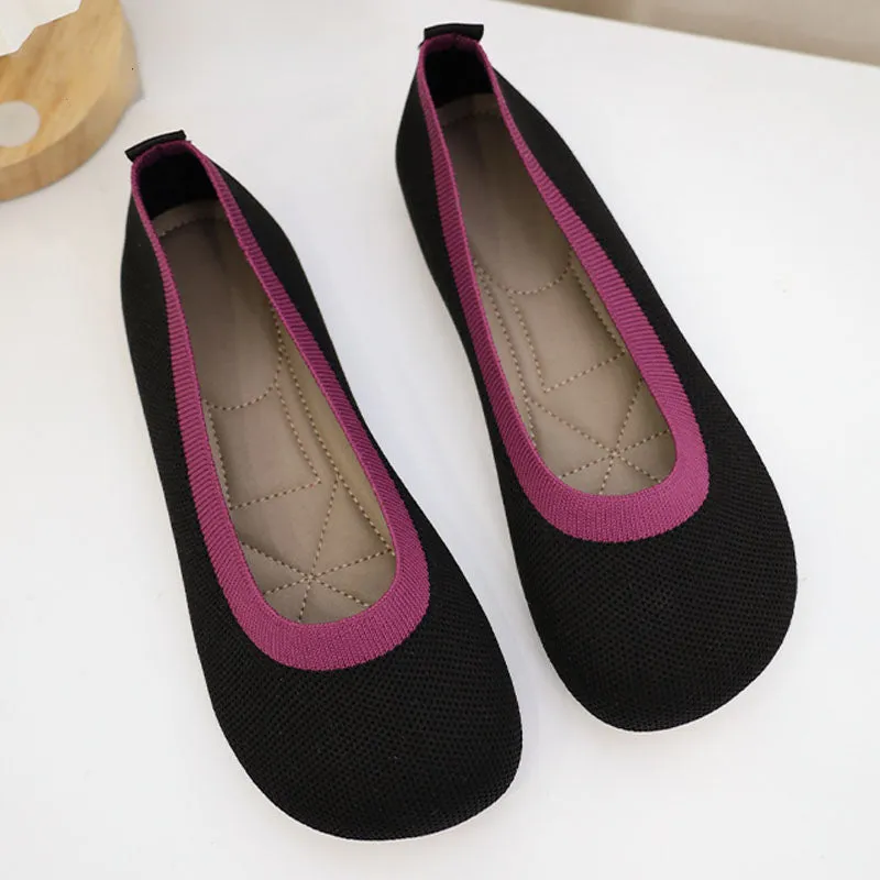 Owlkay Weaving Breathable Loafers  Comfortable Walking Casual Flats Shoes WF06