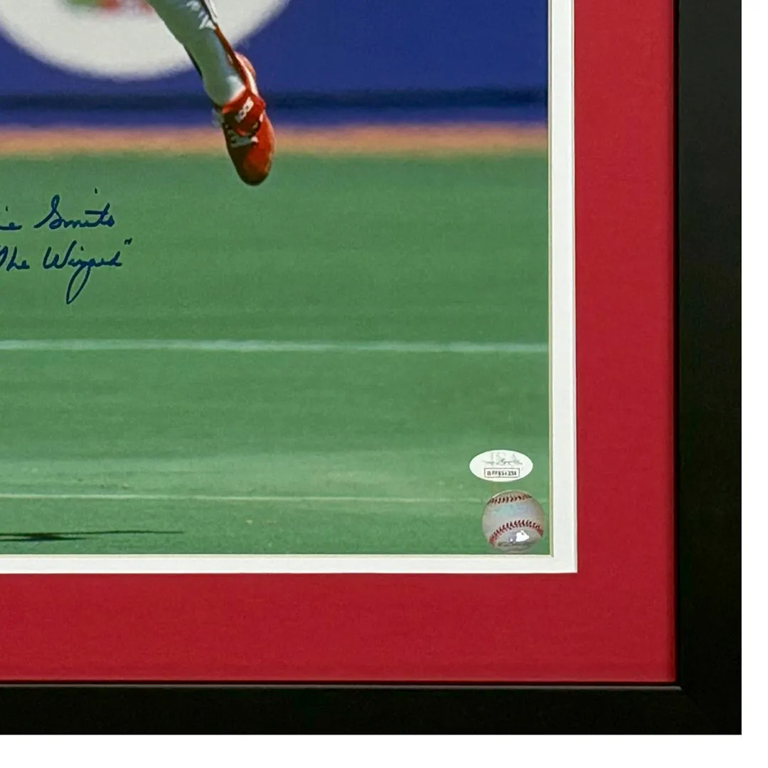 Ozzie Smith Signed St Louis Cardinals Framed 16x20 Photo