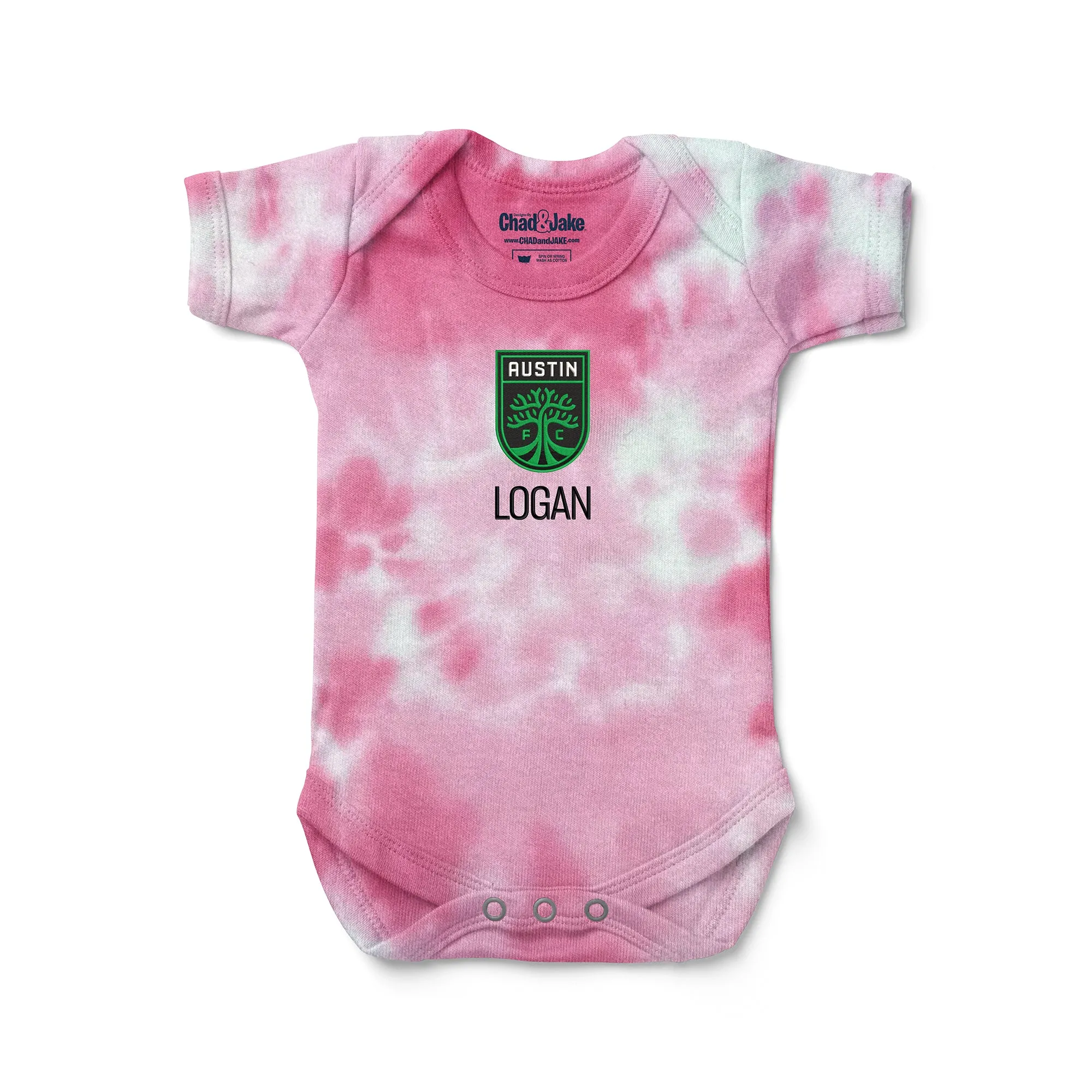 Personalized Tie Dye Austin FC Bodysuit