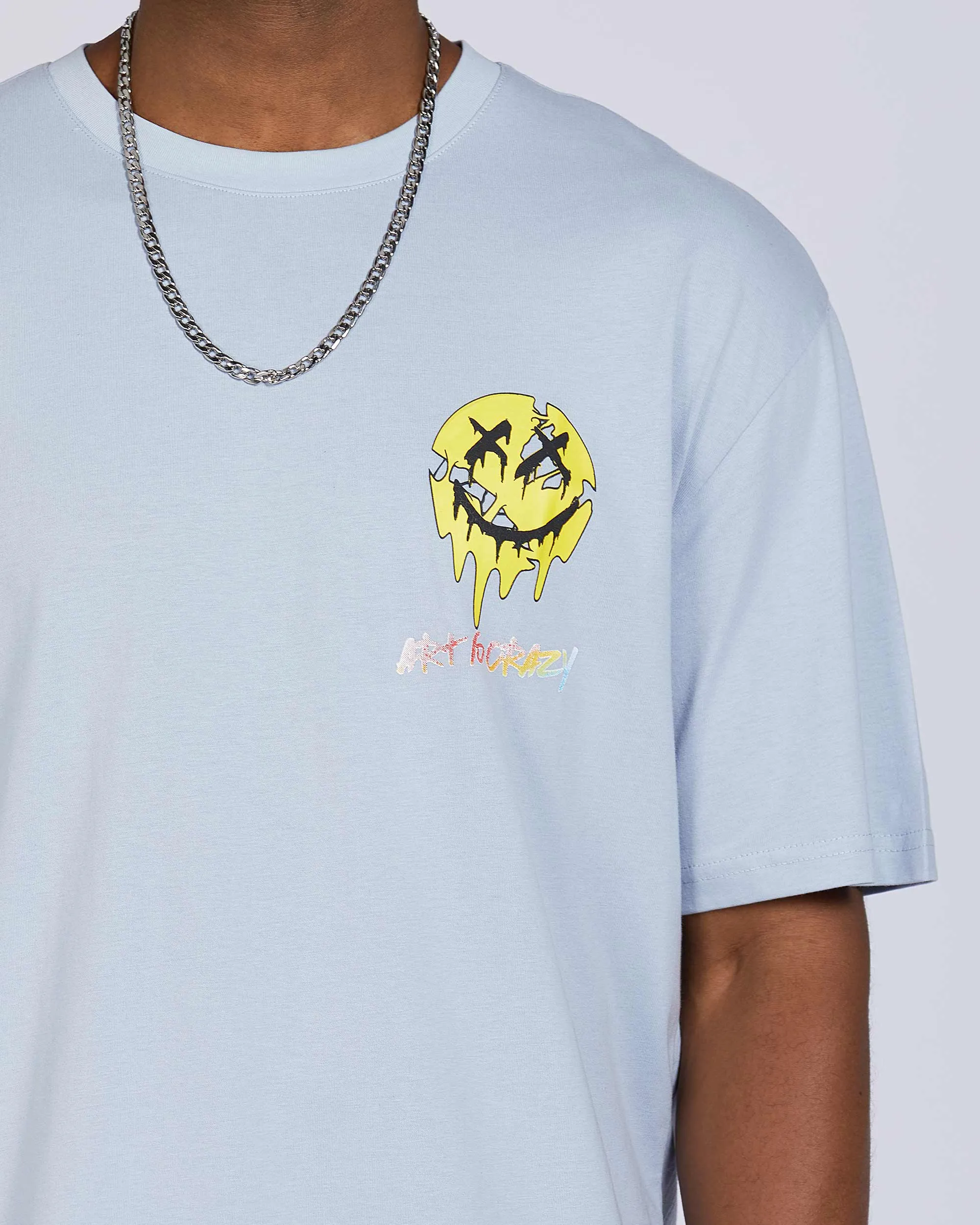 Psychedelic Gradient Graphic Print Tee-Mexico Local Delivery