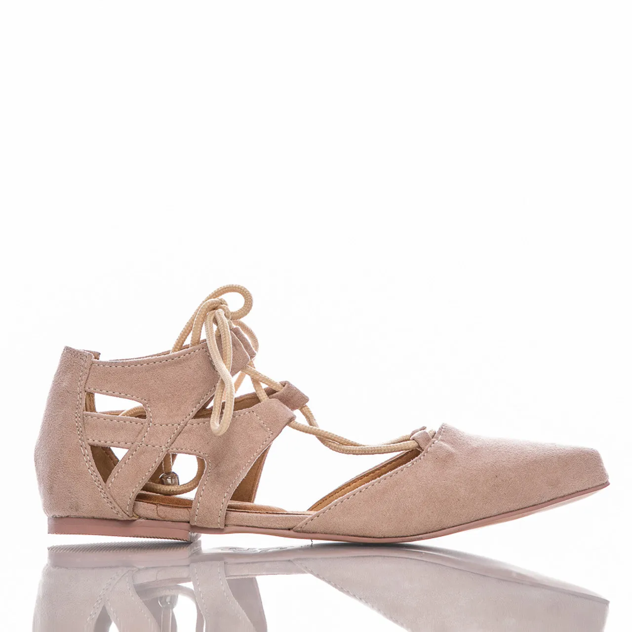 Rosalina - Pointed Closed Toe Flat Dance Sandals (Street Sole)