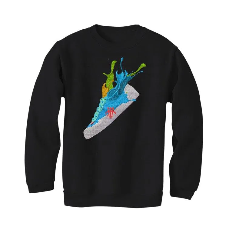 sacai x KAWS x Nike Blazer Low "Neptune Blue" Black T-Shirt (SPLASH 1)