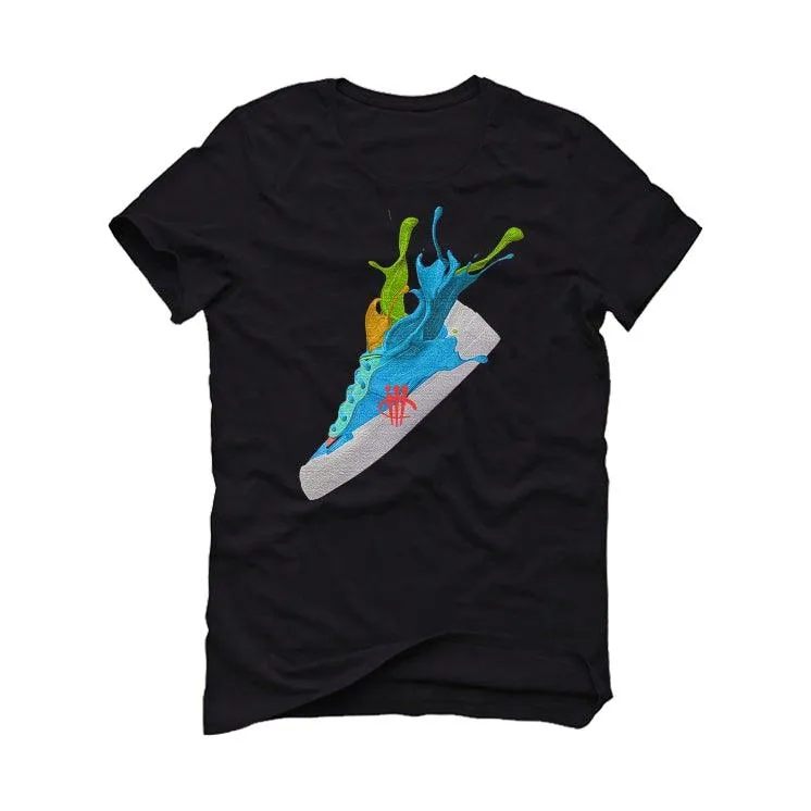 sacai x KAWS x Nike Blazer Low "Neptune Blue" Black T-Shirt (SPLASH 1)