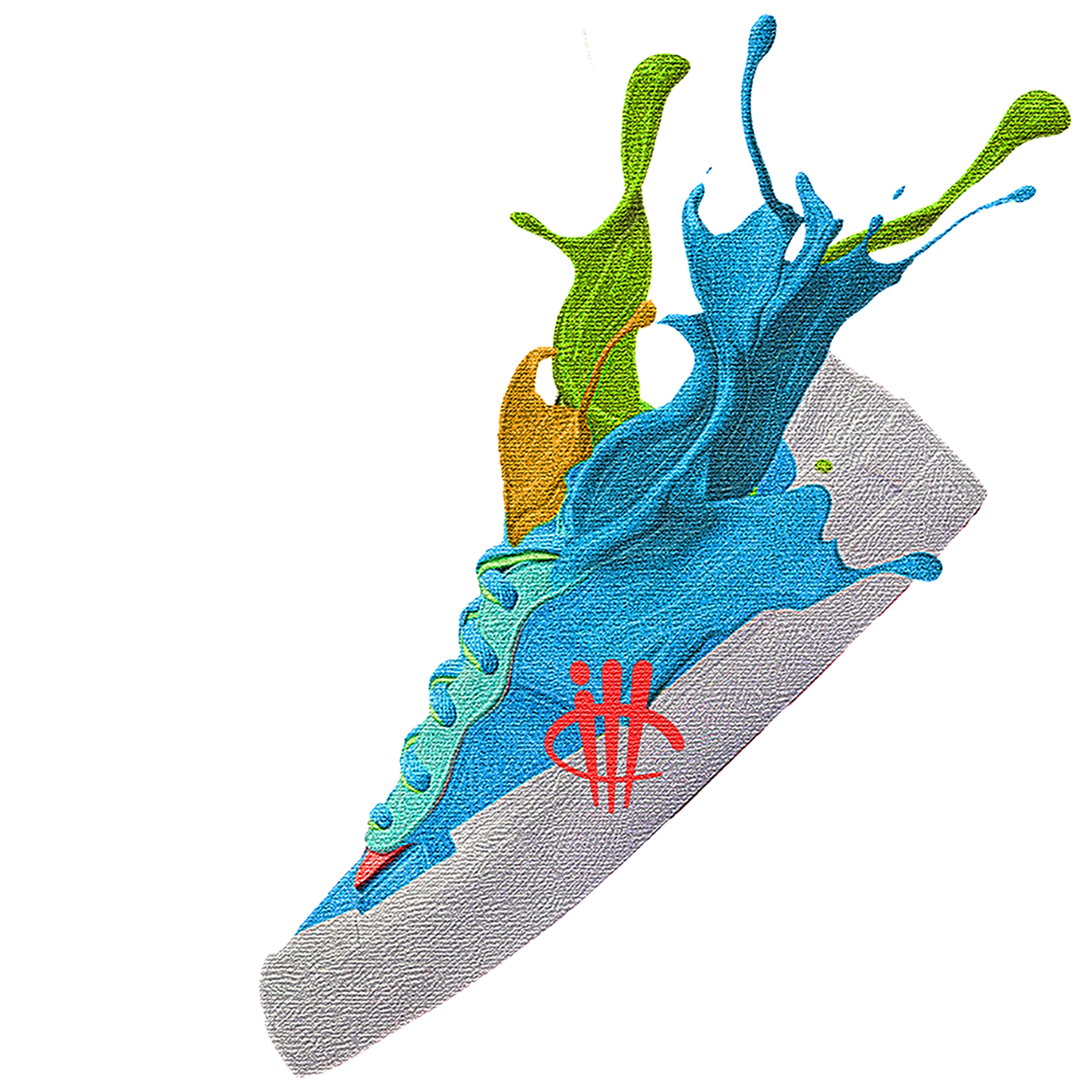 sacai x KAWS x Nike Blazer Low "Neptune Blue" Black T-Shirt (SPLASH 1)