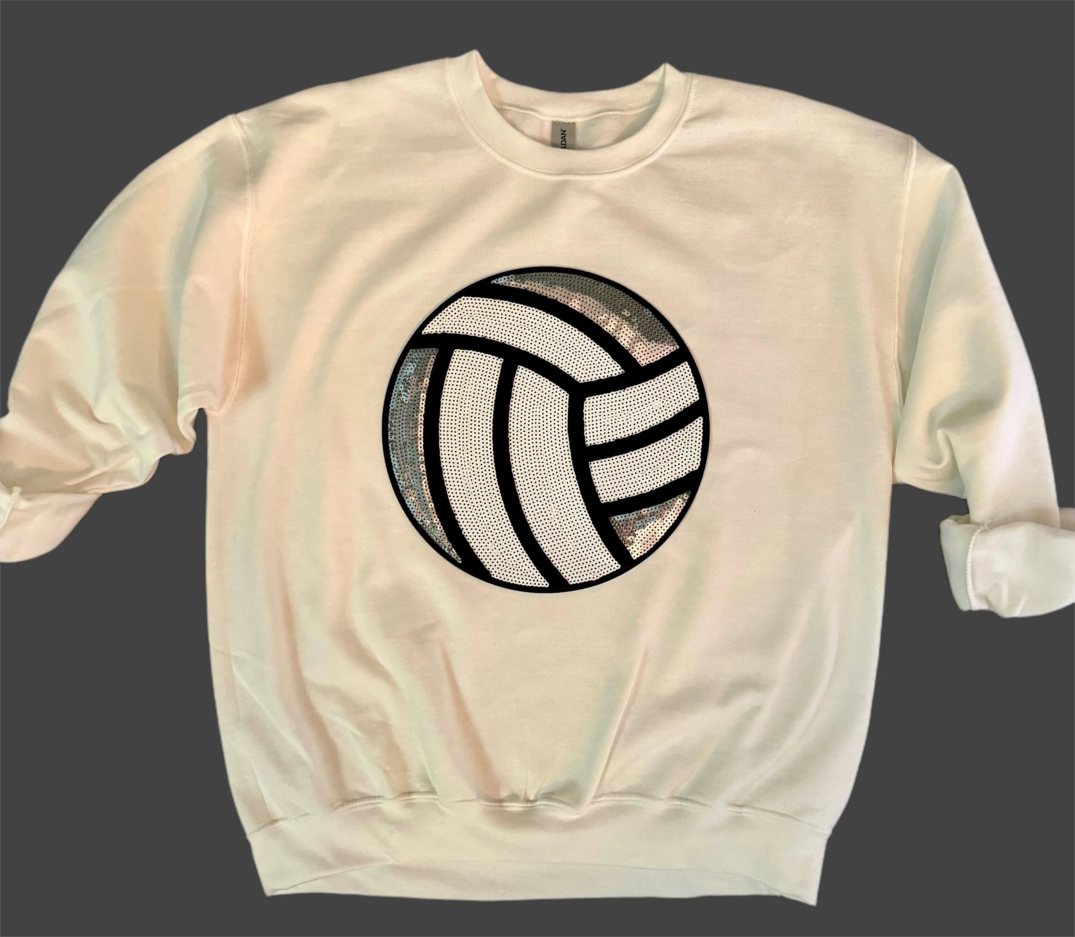 Sequin Volleyball Sweatshirt (Various Colors)