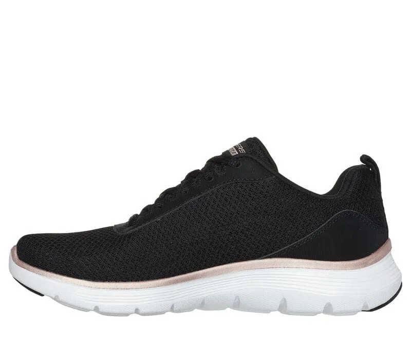 Skechers Flex Appeal 5.0 - Uptake in Black/Rose Gold