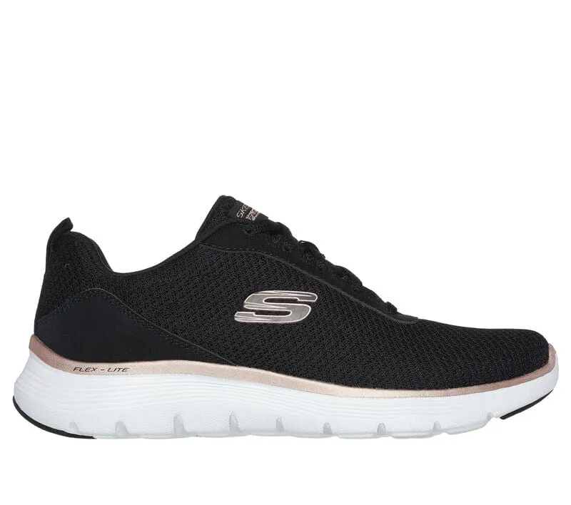 Skechers Flex Appeal 5.0 - Uptake in Black/Rose Gold