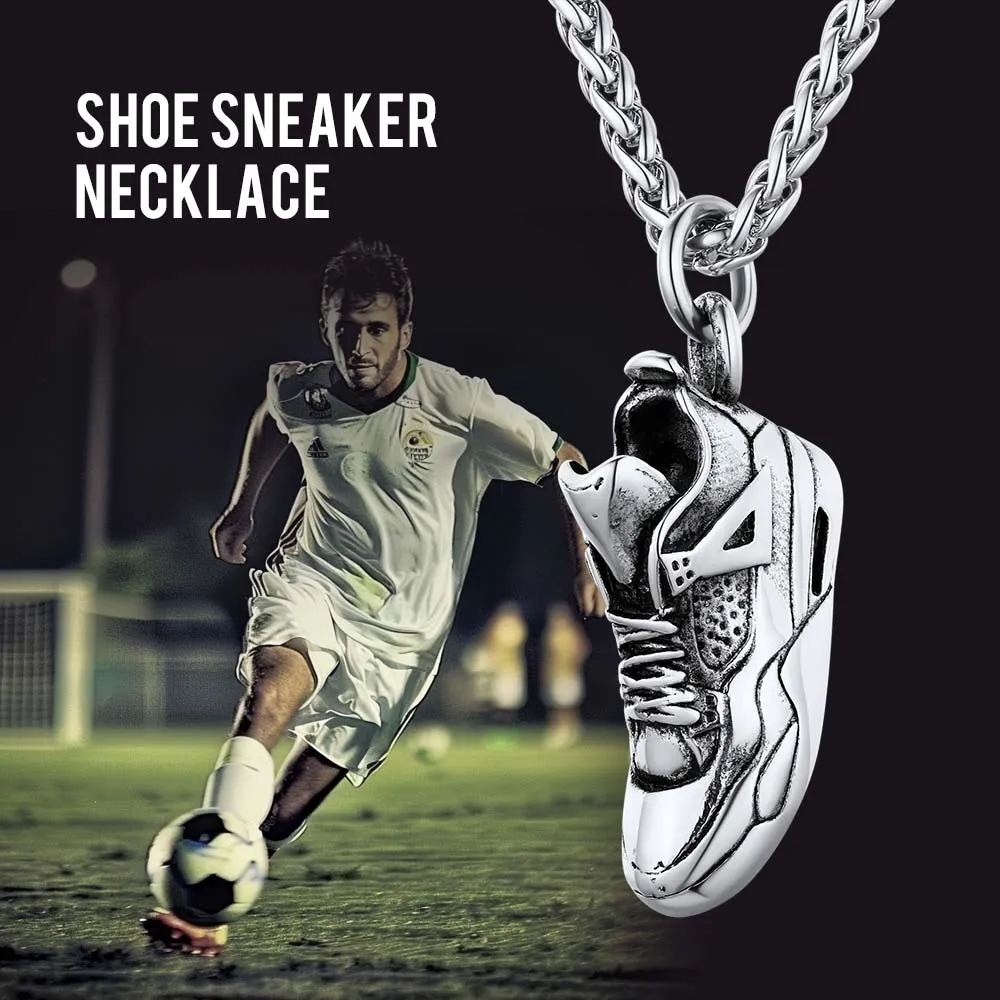 Sport Shoe Sneaker Necklace Pendant for Men Women