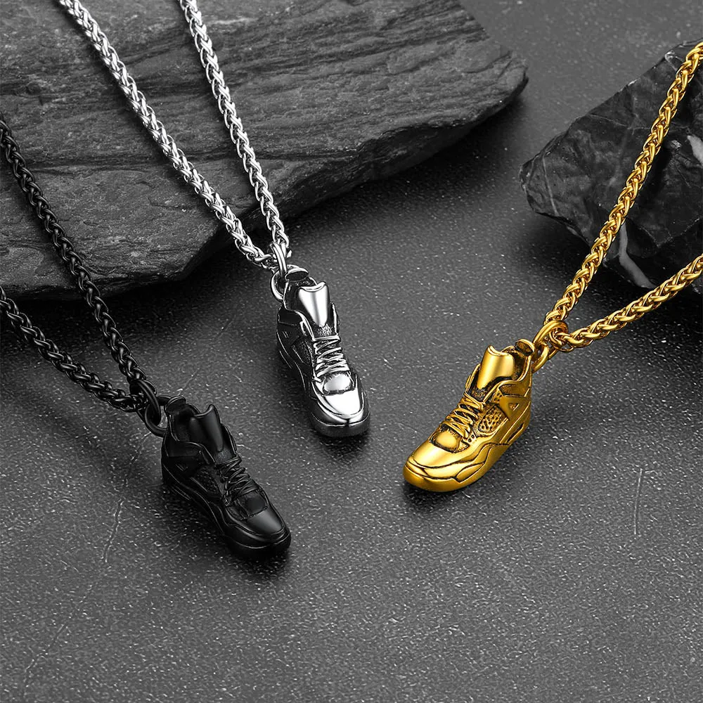Sport Shoe Sneaker Necklace Pendant for Men Women