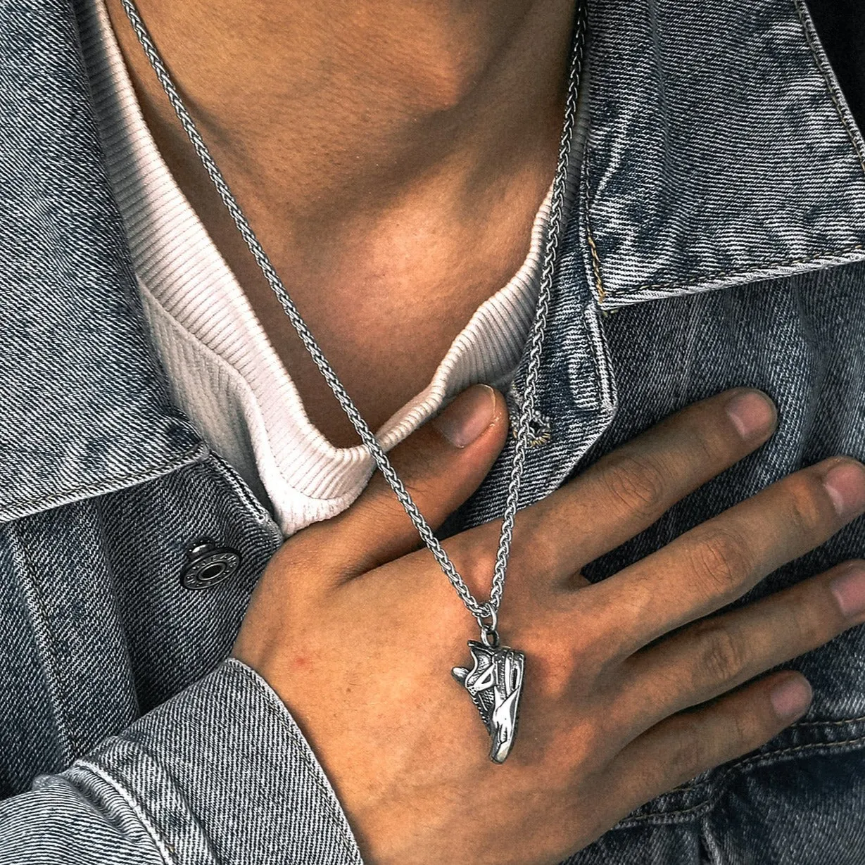 Sport Shoe Sneaker Necklace Pendant for Men Women