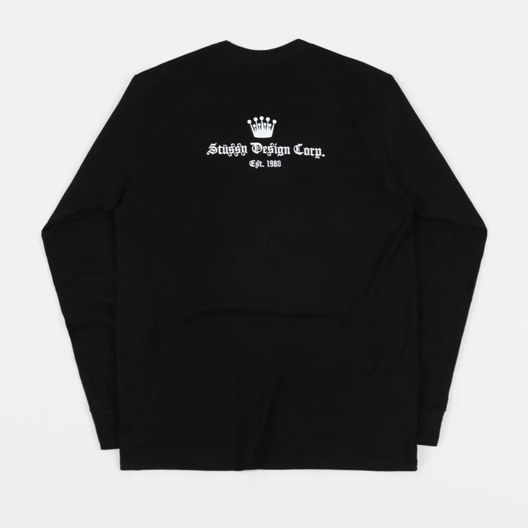 Stussy EST 1980 Long Sleeve Tee Black (Size S)