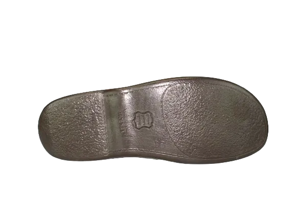 TEGO Leather Bone Push In Sandal