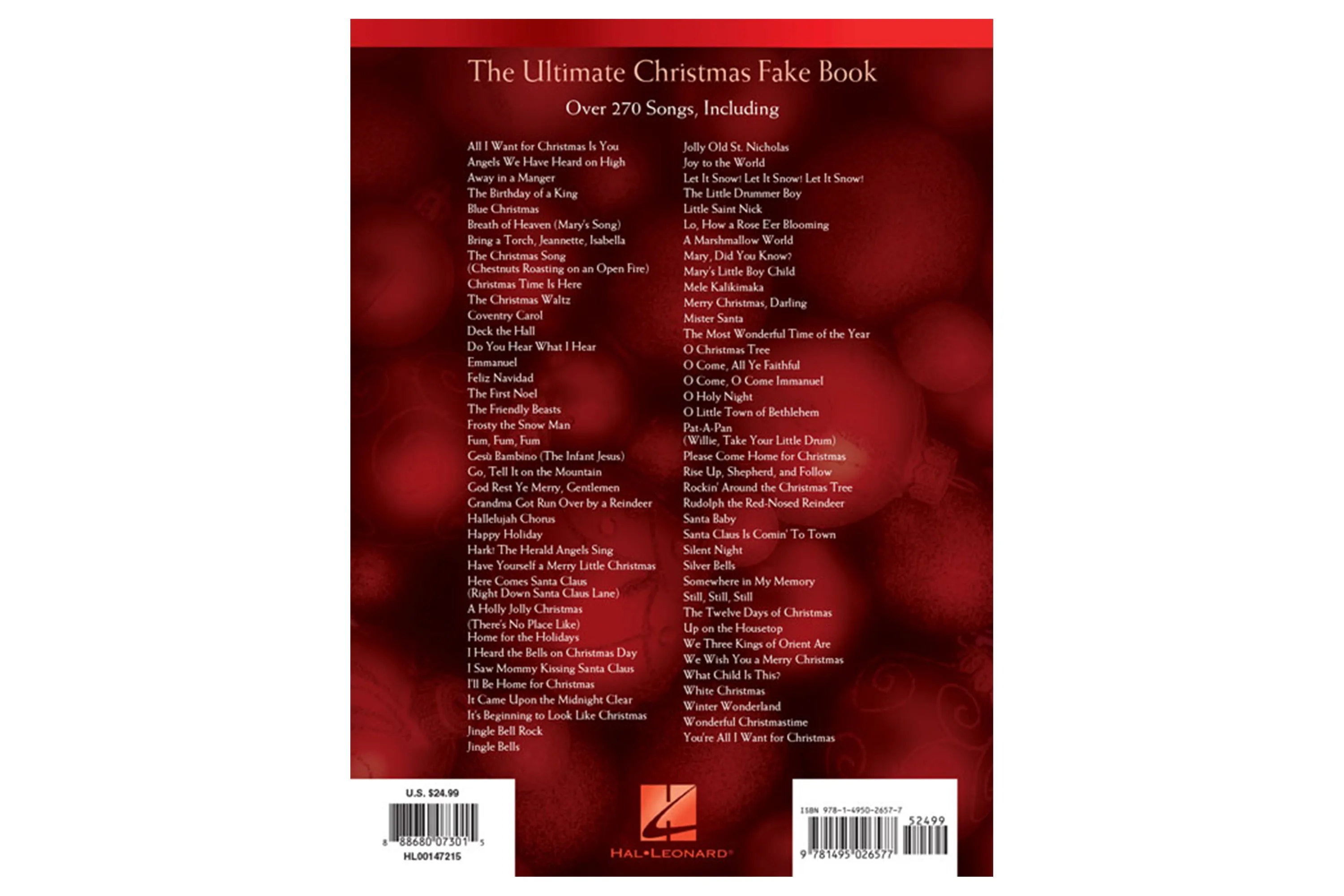 The Ultimate Christmas Fake Book  – 6th Edition for Piano, Vocal, Guitar, Electronic Keyboard & All “C” Instruments