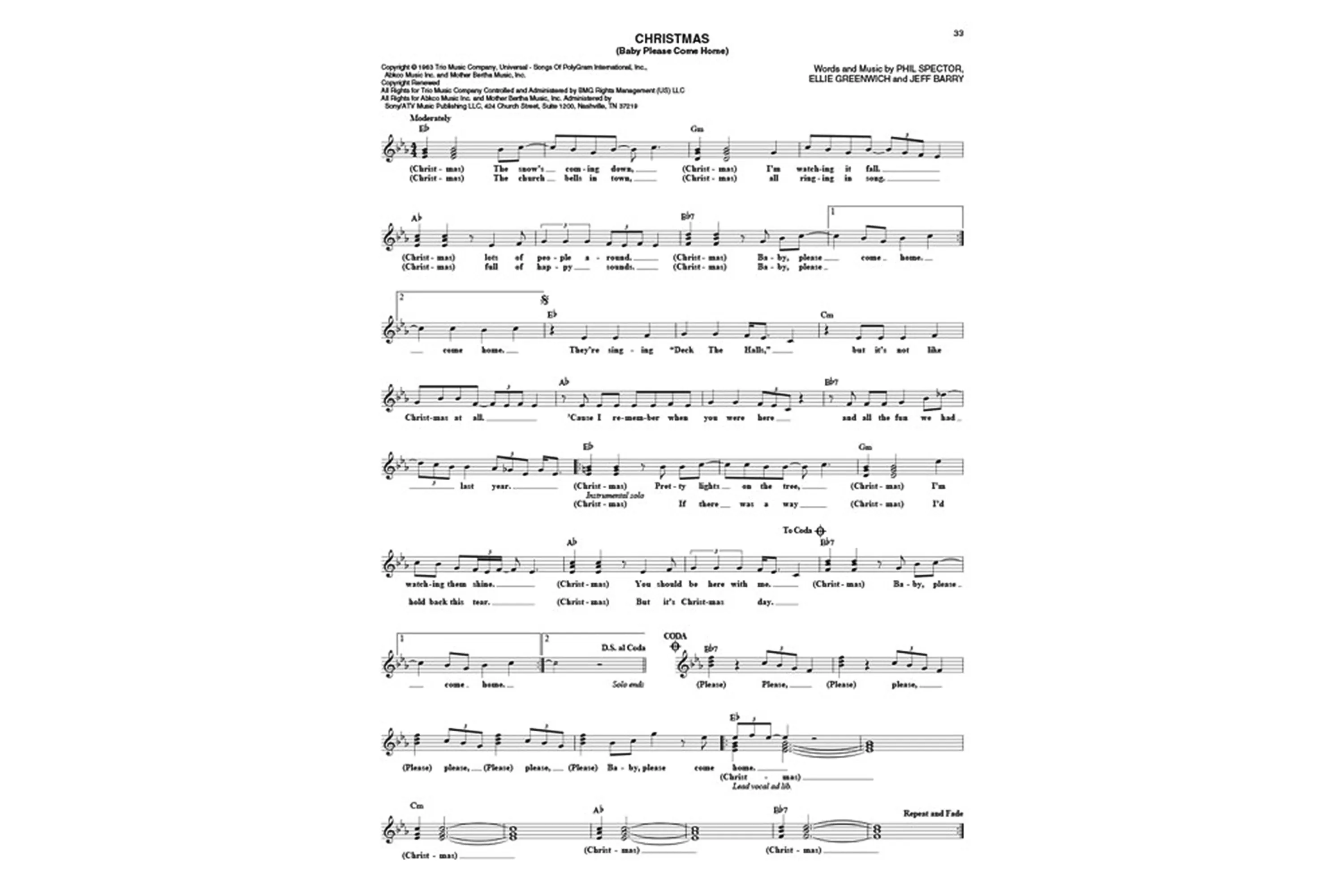 The Ultimate Christmas Fake Book  – 6th Edition for Piano, Vocal, Guitar, Electronic Keyboard & All “C” Instruments
