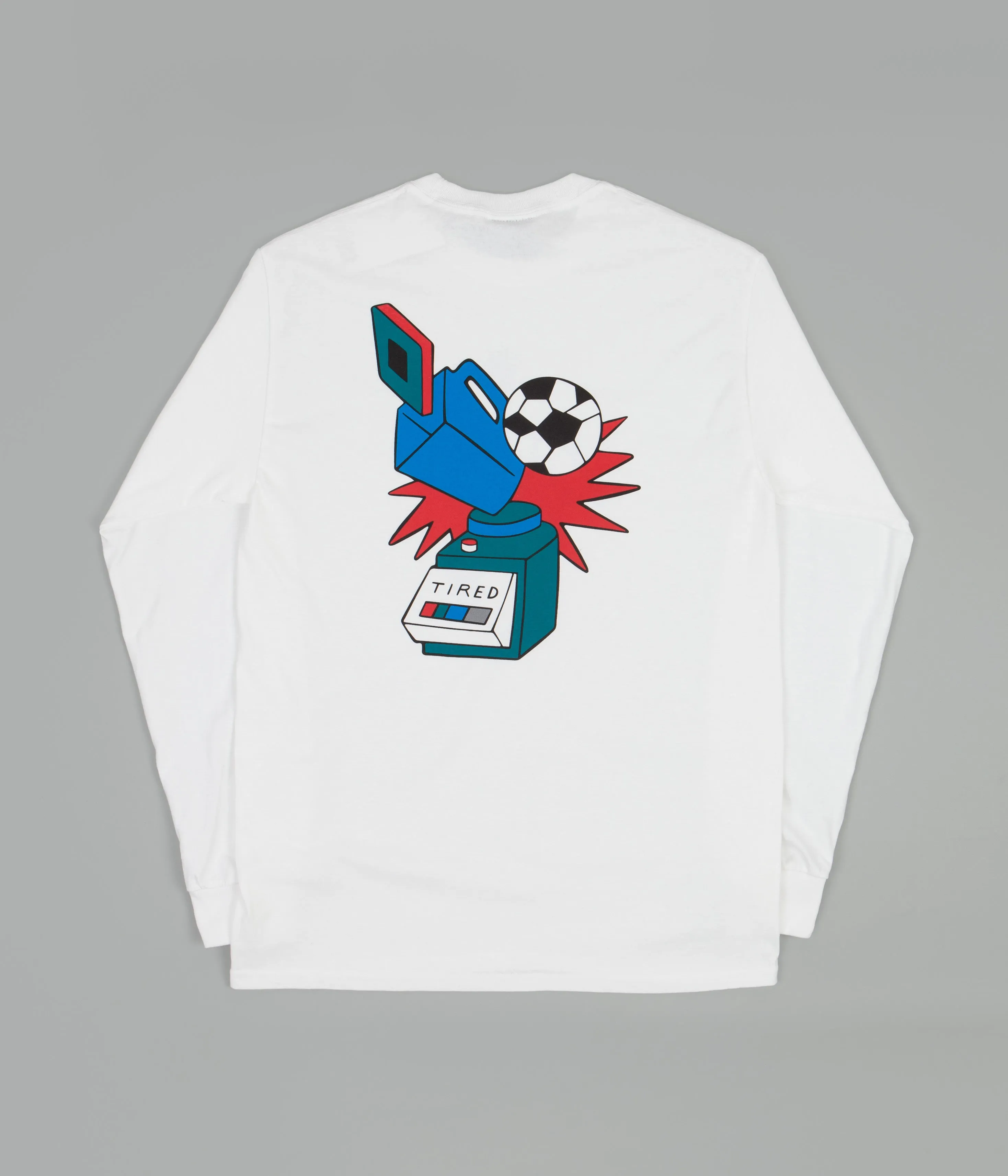 Tired Style Blender Long Sleeve T-Shirt - White