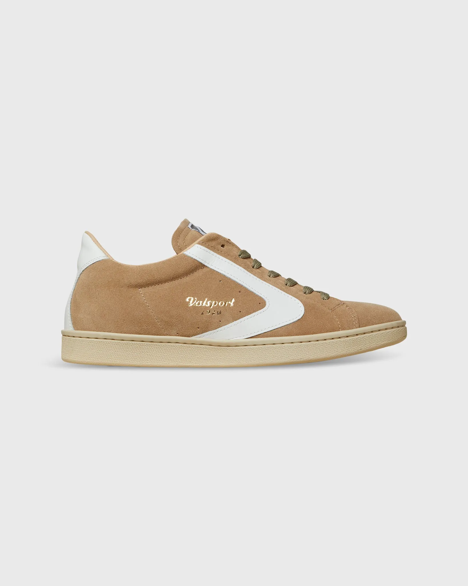 Tournament Suede Sneaker in Cappuccino Bianco
