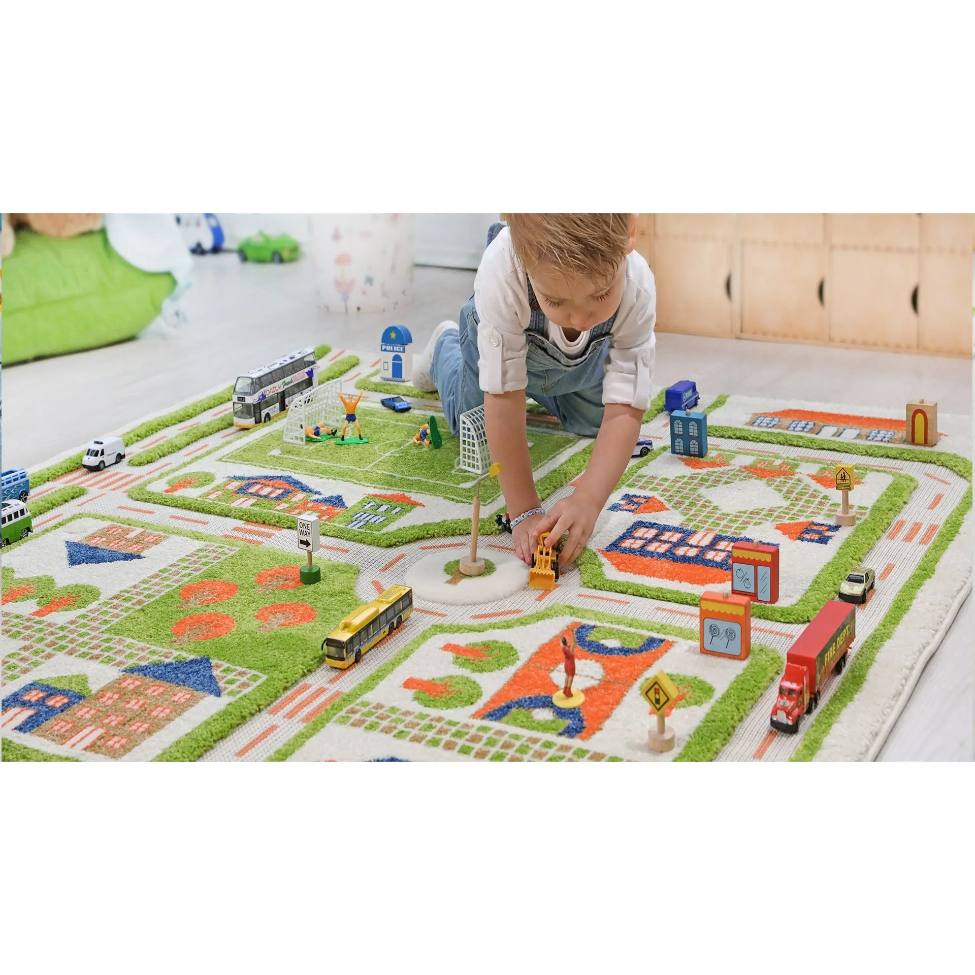 Traffic Green Rug