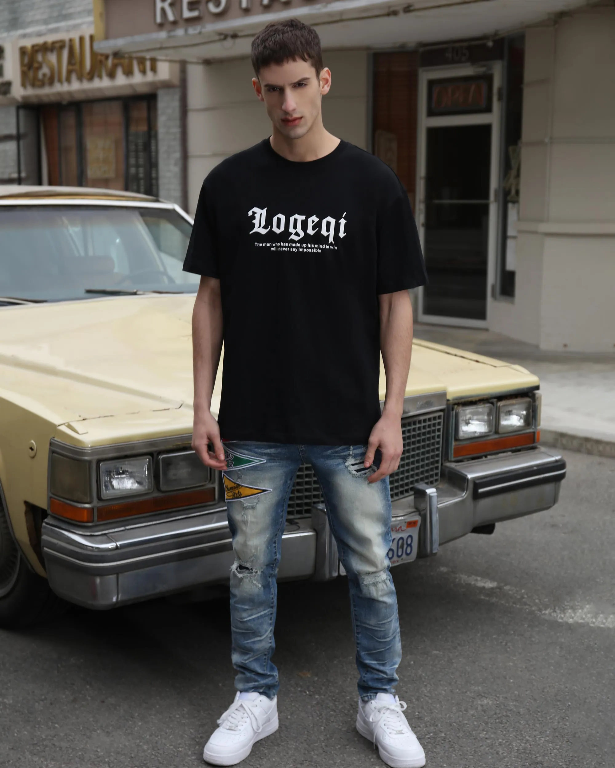 Trendy Logo Print Tee