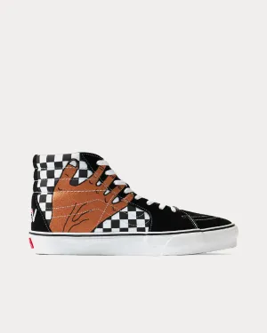 UA SK8-HI VR3 LX Check Black / White / Fenugreek High Top Sneakers