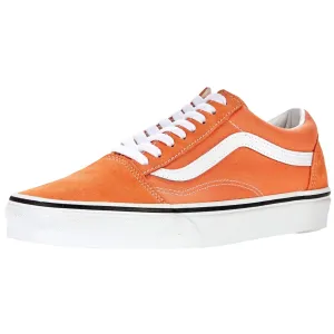 Vans UA Old Skool Orange White Womens Suede & Canvas Skate Trainers