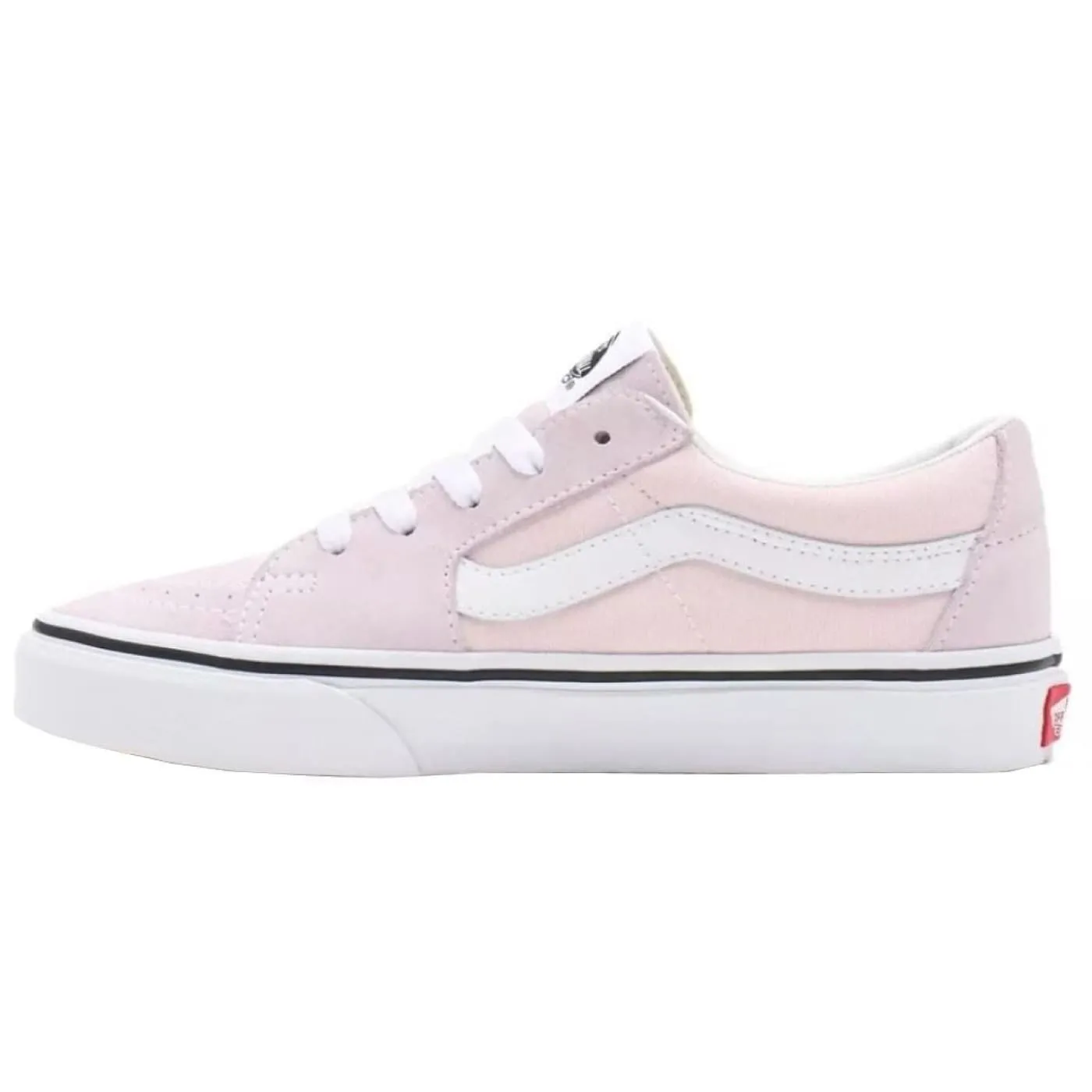 Vans UA Sk8 Low Pink White Womens Leather & Canvas Trainers