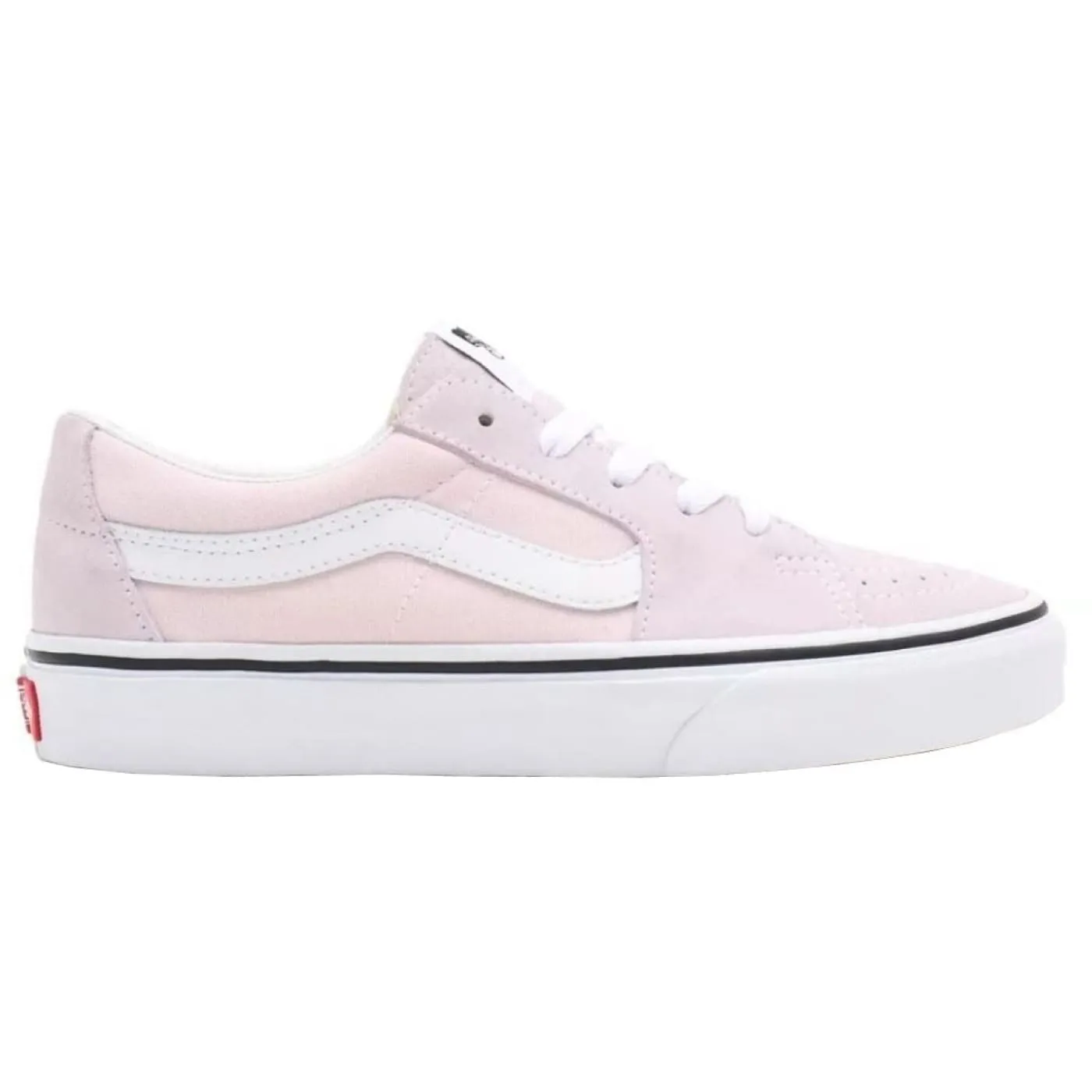 Vans UA Sk8 Low Pink White Womens Leather & Canvas Trainers