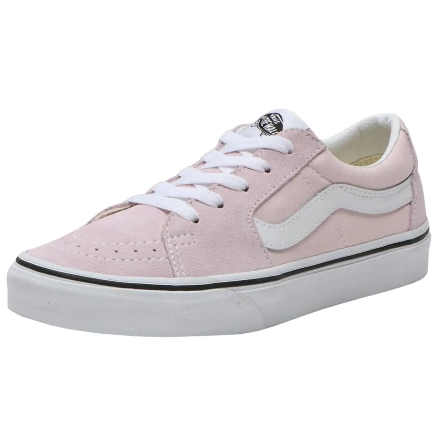 Vans UA Sk8 Low Pink White Womens Leather & Canvas Trainers