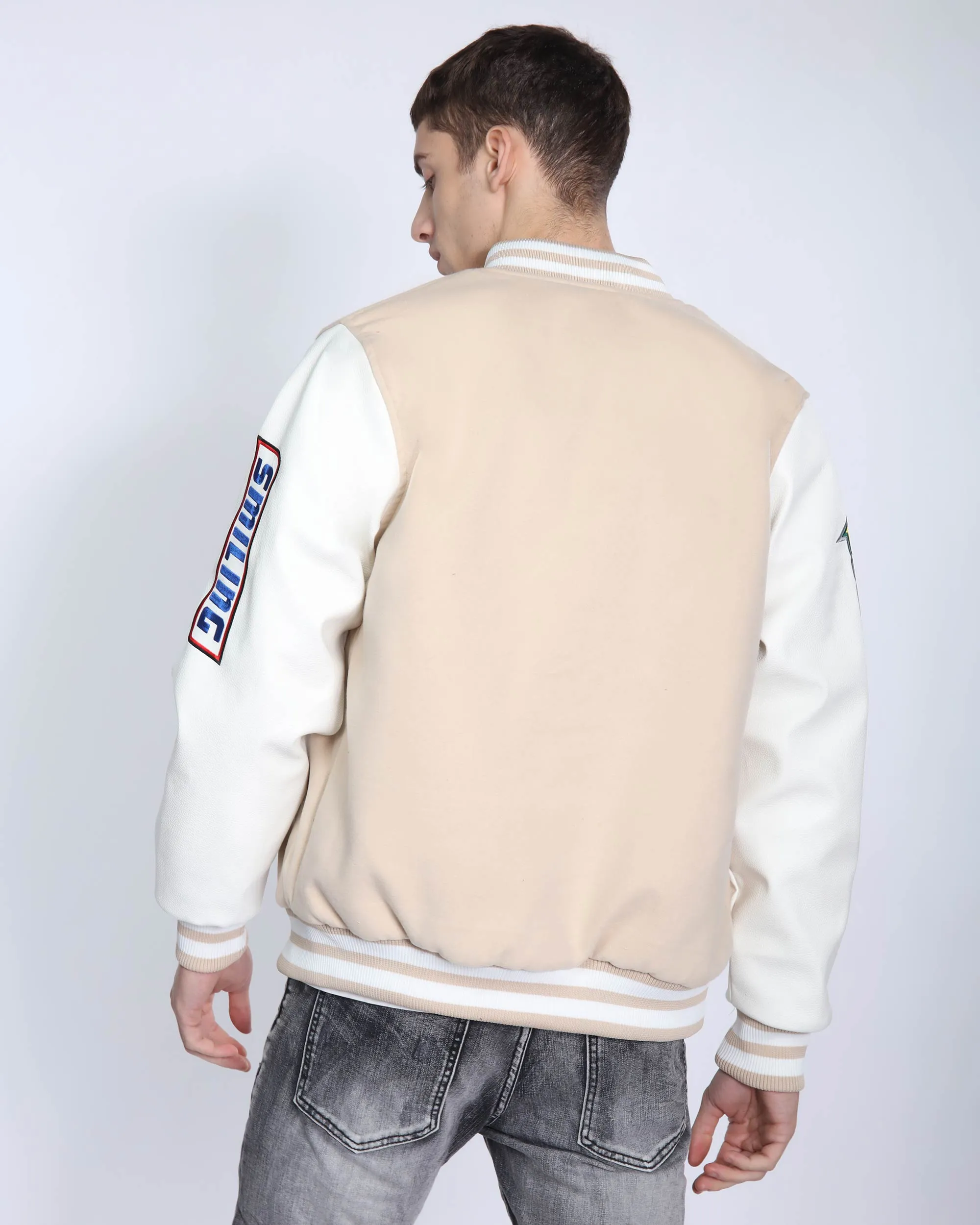 Vintage Baseball Jacket with Patches