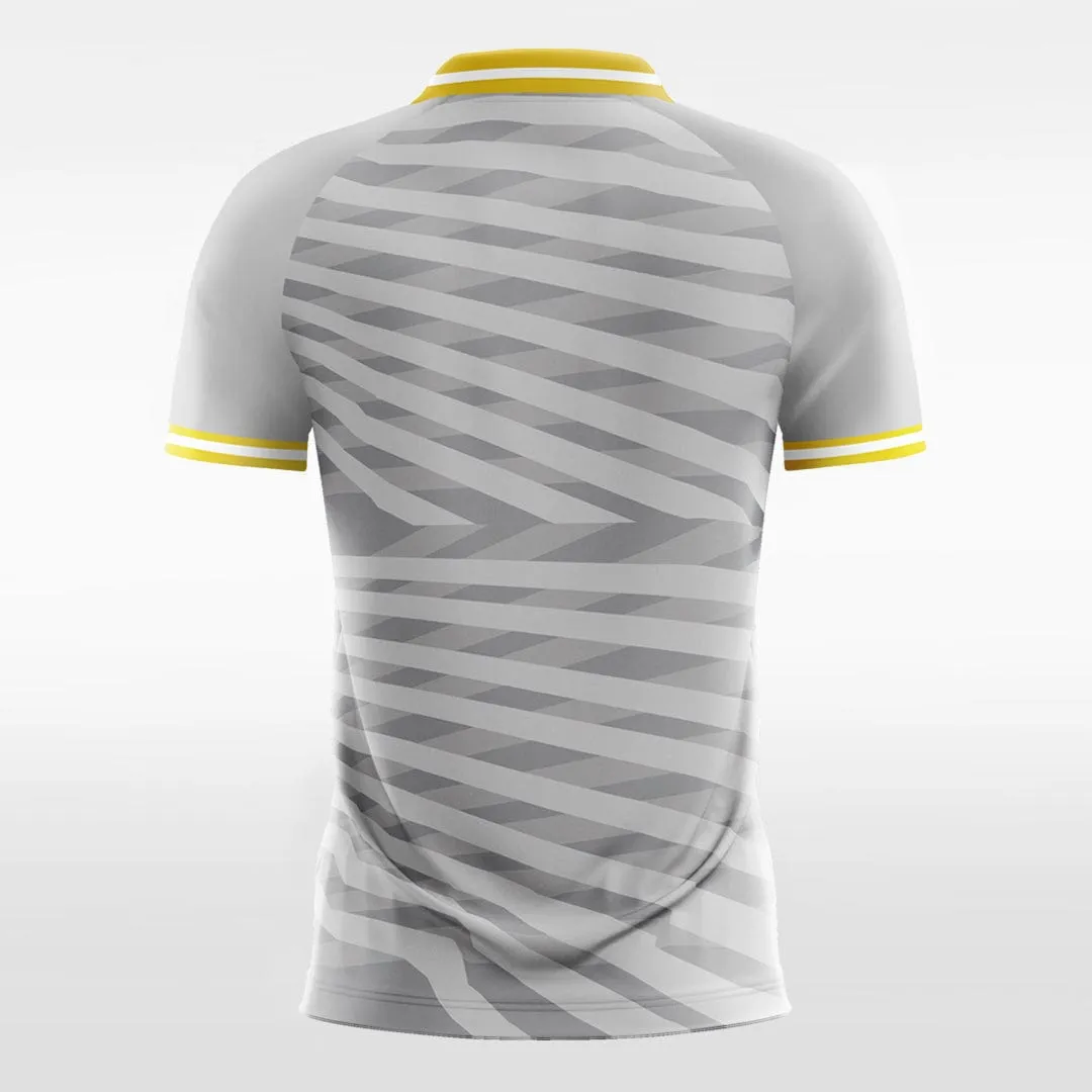 Vintage Grey Striped - Custom Kids Soccer Jerseys Design