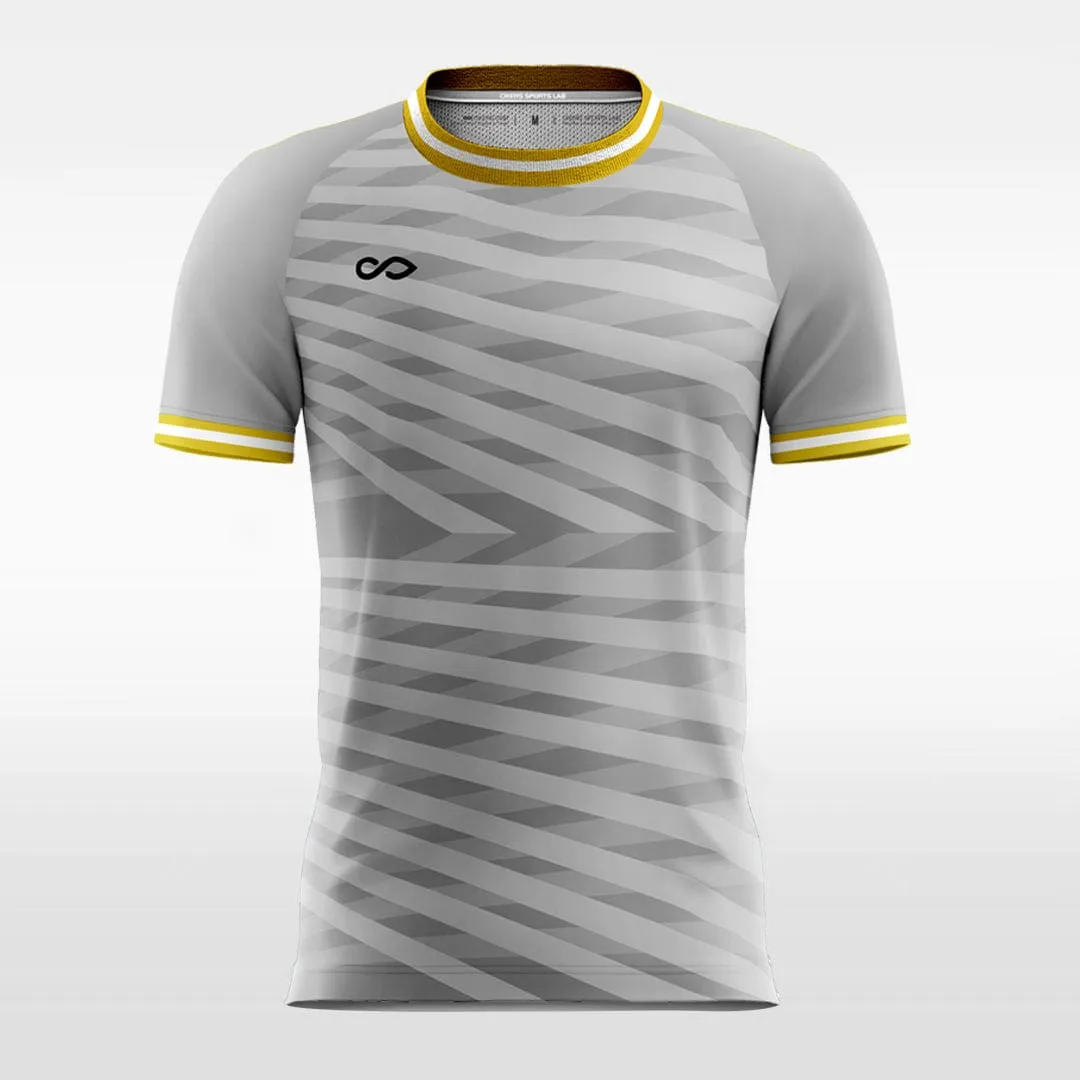 Vintage Grey Striped - Custom Kids Soccer Jerseys Design