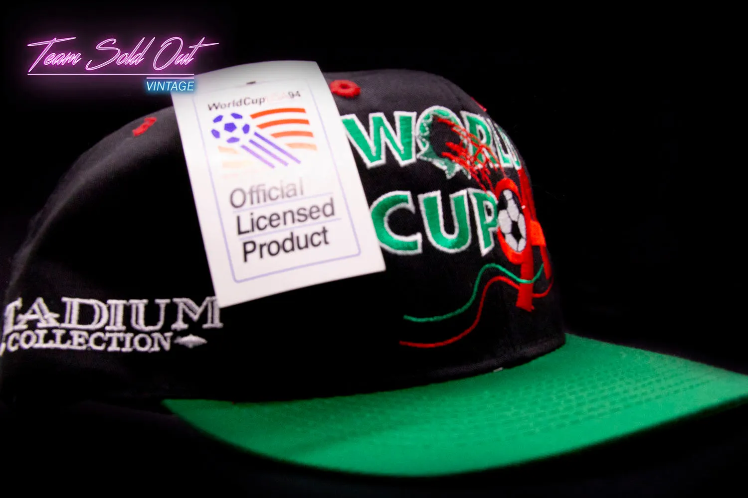 Vintage Logo Athletic Stadium Collection 1994 World Cup USA Soccer Snapback Hat