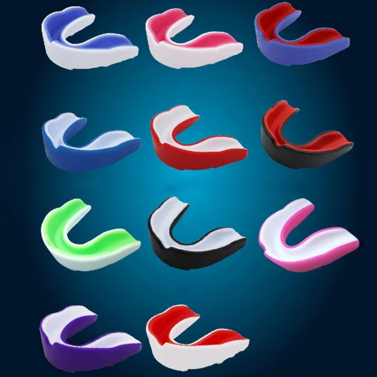 W003 Sanda Training Basketball Boxing Sports Mouth Guard EVA Braces, Style: Adult (White Pink)