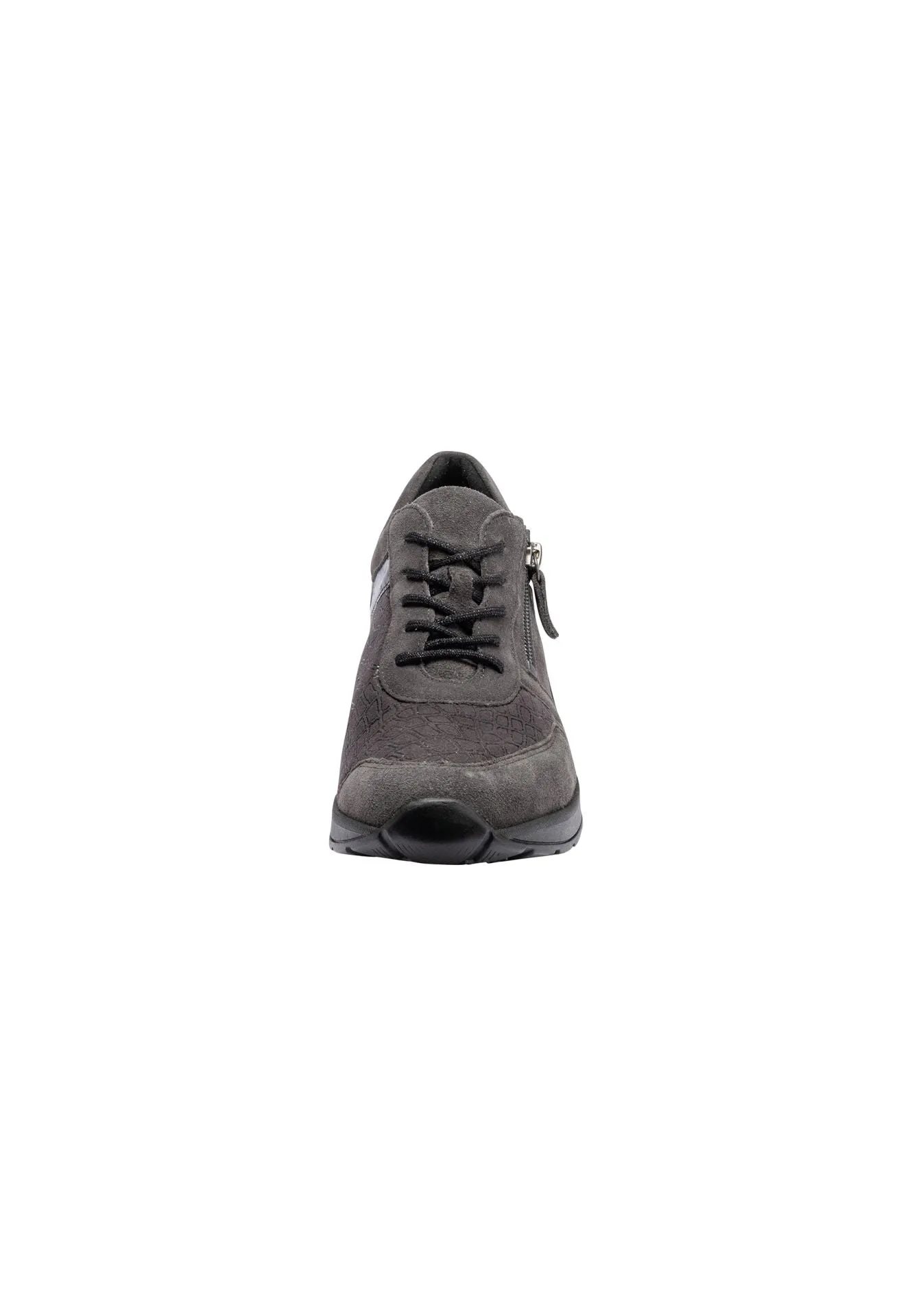 Waldlaufer Women's H-Clara Soft Sneaker Carbon