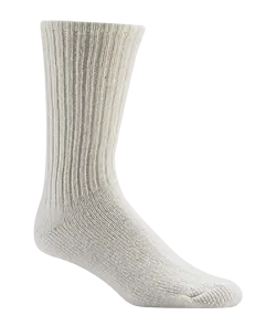 Wigwam 625 Wool Midweight Crew Sock/White - F1086