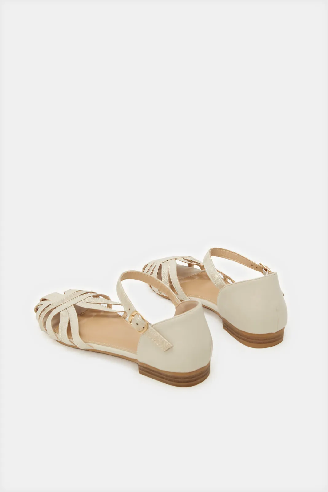 Women Beige Fisherman Mule