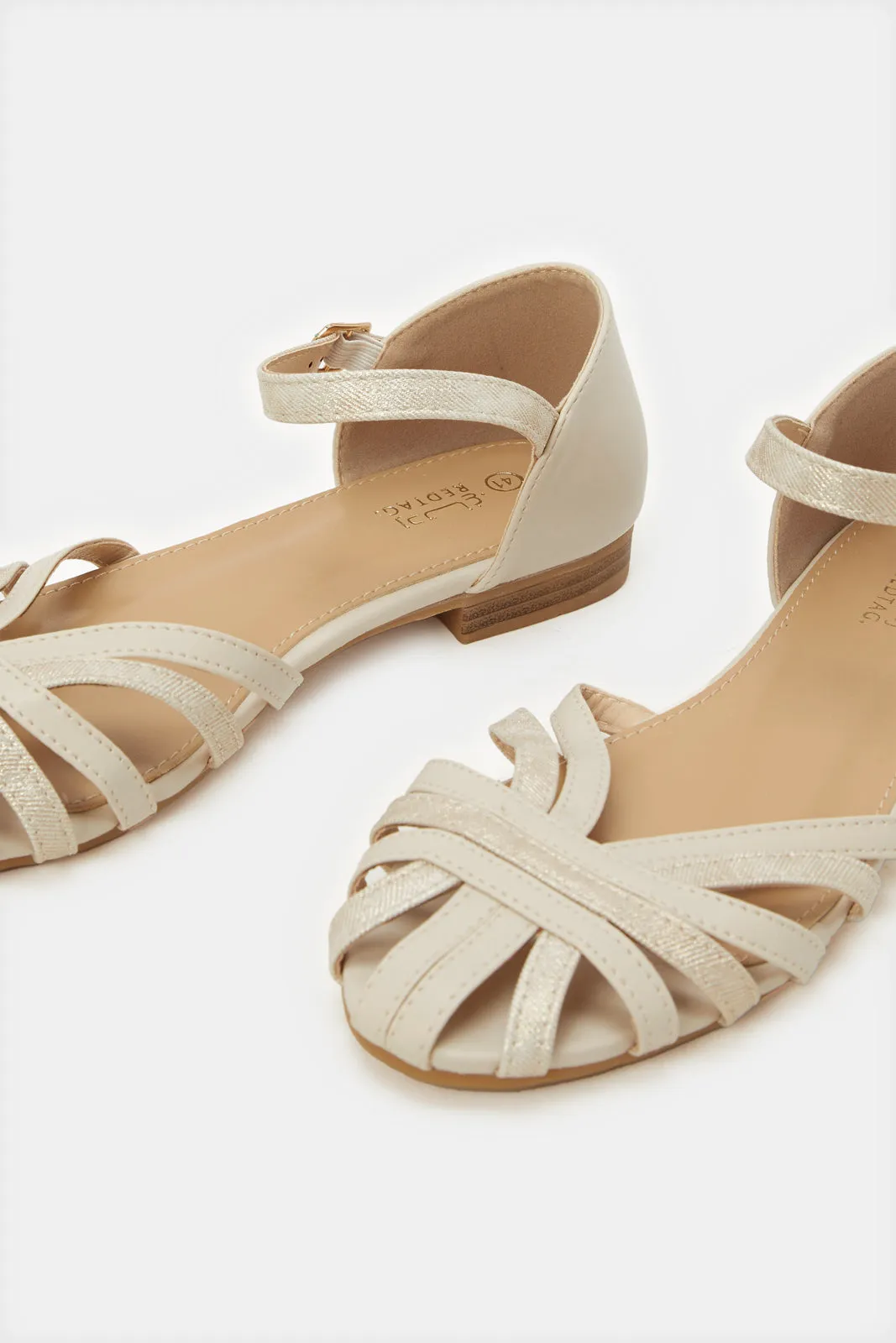 Women Beige Fisherman Mule