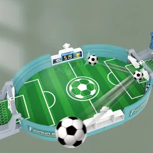 Yeknu Interactive Table Soccer Game,Plastic Football Battle Set with 4 Balls, Manual Play for Party Fun,Ideal Educational Toy Gift