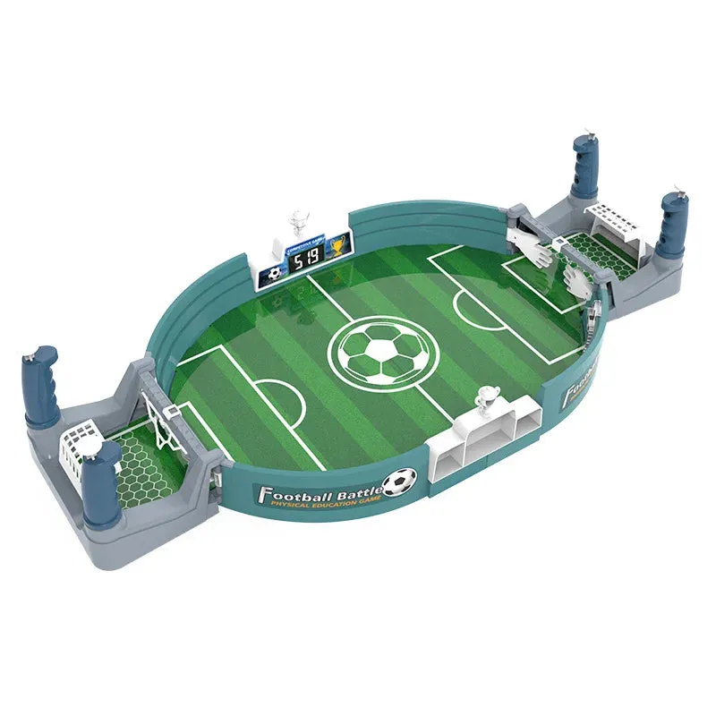 Yeknu Interactive Table Soccer Game,Plastic Football Battle Set with 4 Balls, Manual Play for Party Fun,Ideal Educational Toy Gift