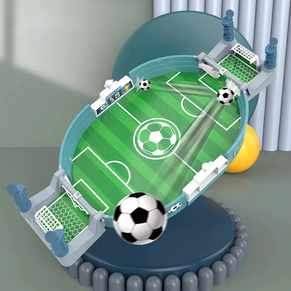 Yeknu Interactive Table Soccer Game,Plastic Football Battle Set with 4 Balls, Manual Play for Party Fun,Ideal Educational Toy Gift