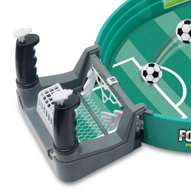 Yeknu Interactive Table Soccer Game,Plastic Football Battle Set with 4 Balls, Manual Play for Party Fun,Ideal Educational Toy Gift